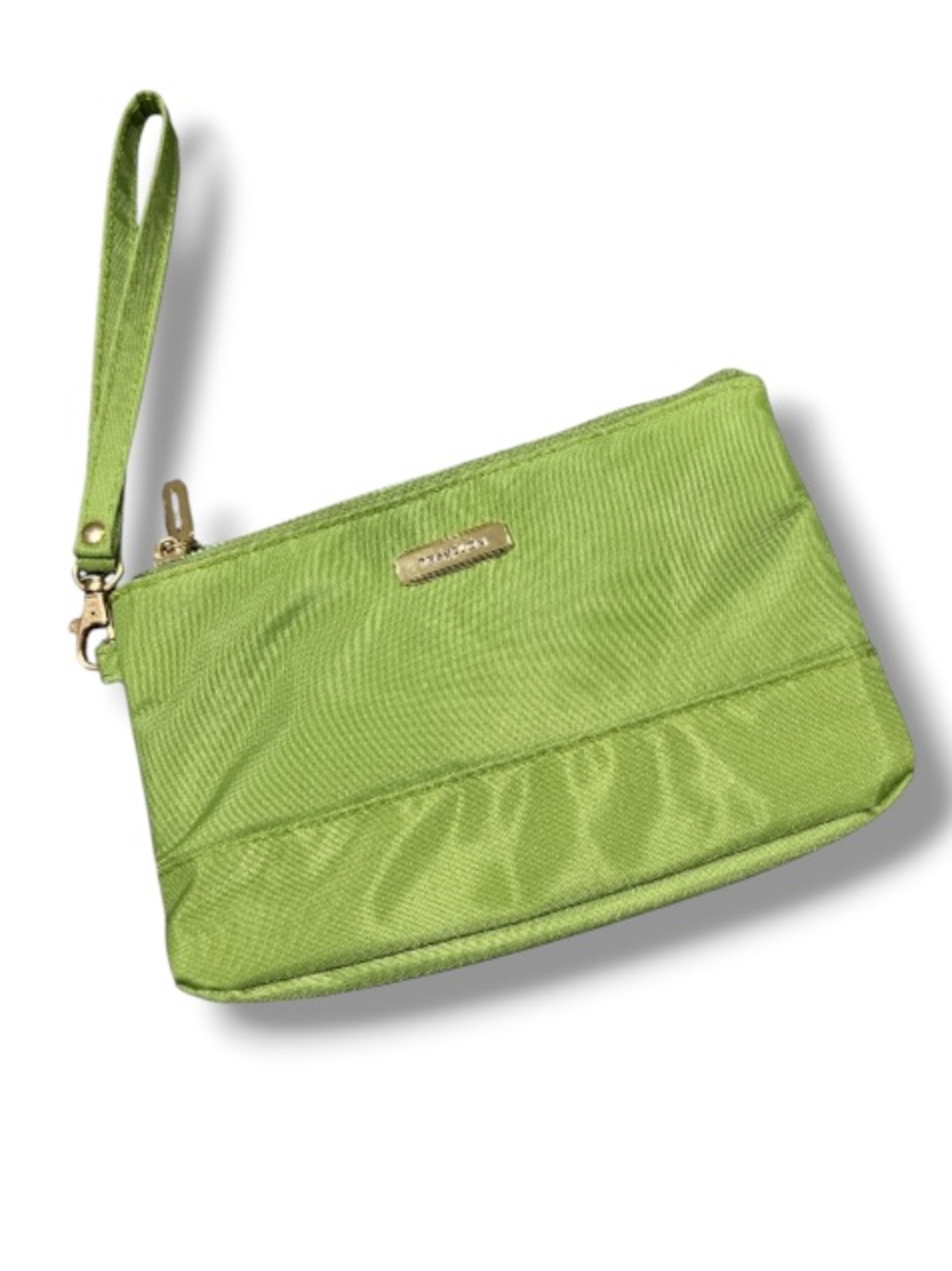 Travelon Women’s Green Wristlet Purse Cushioned Bag Clutch with Wrist Strap NWOT